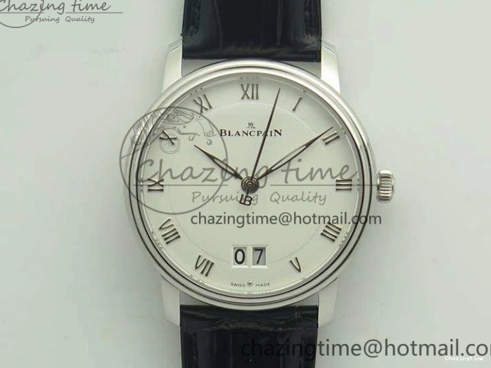 0324 SportInspired Villeret 6669 SS HG 1:1 Best Edition White Dial On Leather Strap V 8099